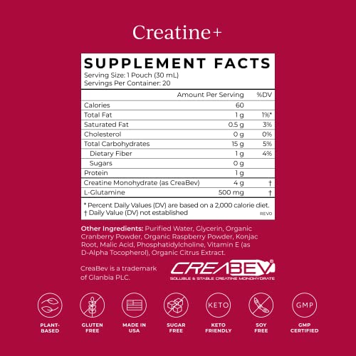 CYMBIOTIKA Mushroom & Creatine+ Supplement - Boost Energy & Recovery, Vegan, 6 Organic Mushrooms