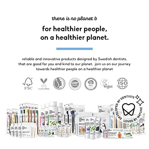 The Humble Co. Bamboo Cotton Swabs - Chlorine-Free, Hypoallergenic, 600 Count, Versatile Use