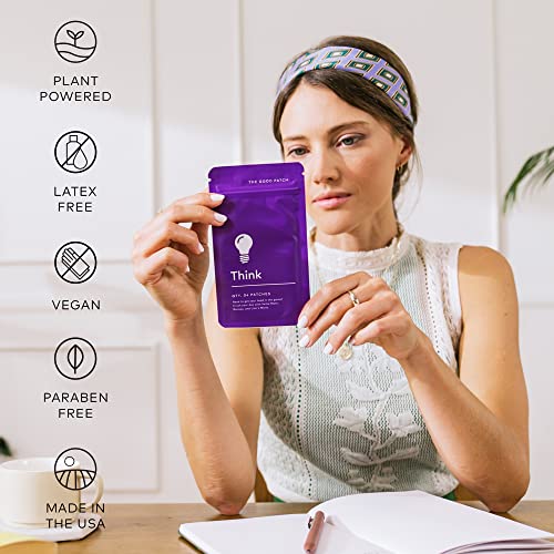 The Good Patch Think Wellness Patch - Focus Support with Caffeine & Plant Extracts - 8 Patches