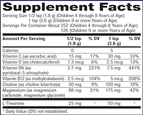Natural Vitality Calm Sleep Magnesium Drink Mix - Supports Relaxation & Mood, Vegan, 16oz