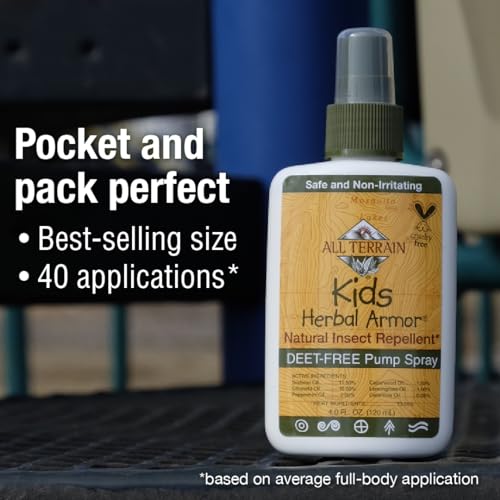 Kids Herbal Armor Bug Repellent - Plant-Based Protection, DEET-Free, Safe for Family & Pets - 4oz