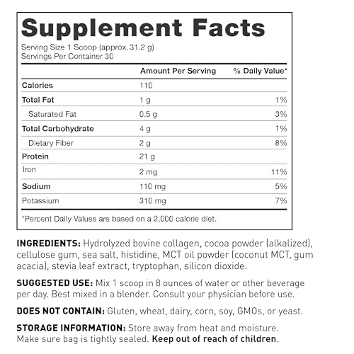 Amy Myers MD Protein Powder - Grass-Fed, Non-GMO, Gut-Friendly - Double Chocolate, 33.02 oz