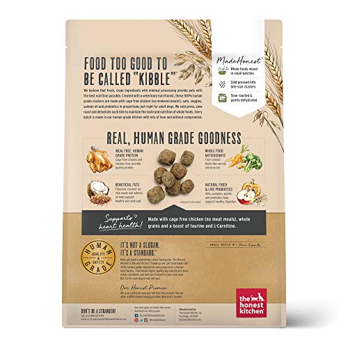 The Honest Kitchen Dry Dog Food - Human Grade Chicken & Oats, No Fillers or Preservatives - 5 lb