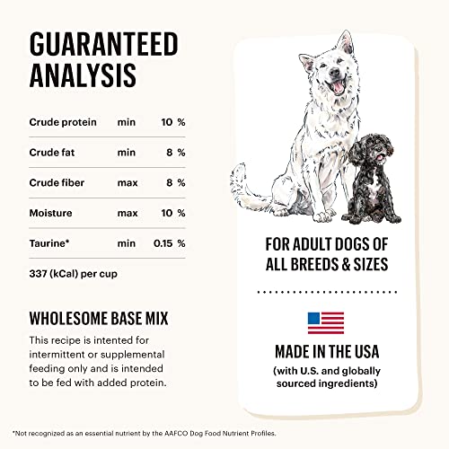 The Honest Kitchen Dog Food Base Mix - Human Grade, Grain Free, Add Your Own Protein - 7 lb