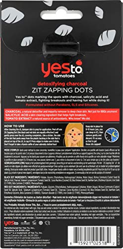 Zit Zapping Dots | Detoxifying Charcoal, 24 Patches, Suitable for Blemish Prone Skin