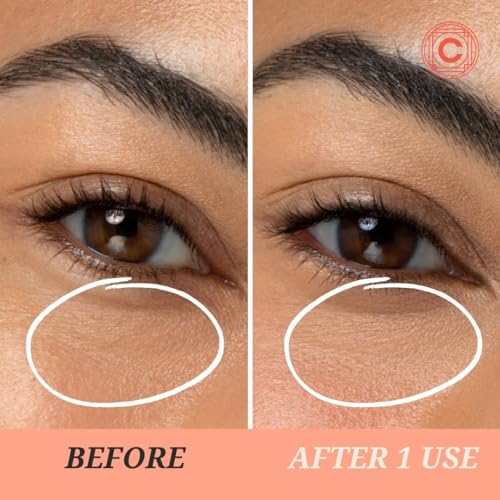 Clean Circle Lights On Brightening Eye Mask - Red Algae & Vitamin C for Dark Circles - 5 Pairs