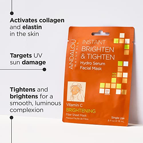 Andalou Naturals Face Mask - Hydrating Serum for Brighter, Balanced Skin - 0.6oz