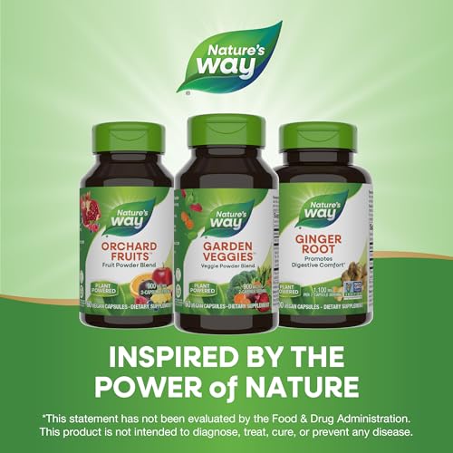 Nature's Way Garden Veggies Vegetable Supplement - 12 Veggies, Vegan, Gluten-Free - 60 Capsules