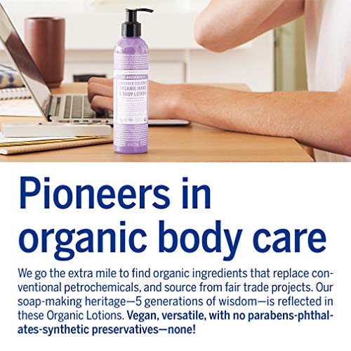 Dr. Bronner's Organic Body Lotion - Nourishing Lavender Coconut, Vegan, Non-GMO - 8oz