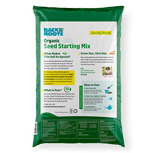 Back to the Roots Organic Fertilizer - Nutrient-Rich for Herbs, Veggies & Flowers - 12 Quarts