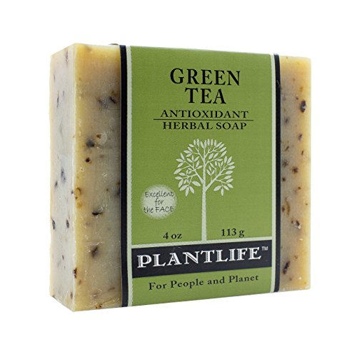 Plantlife Green Tea Bar Soap - Moisturizing, Handcrafted with Plant-Based Ingredients - 4oz