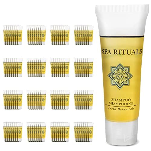 World Amenities Spa Rituals Shampoo - Fresh Botanicals for All Hair Types, Travel Size - 1oz