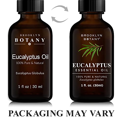 Brooklyn Botany Eucalyptus Essential Oil - 100% Pure, Therapeutic Grade - 1 Fl Oz
