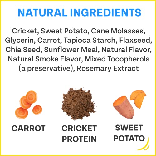 Chippin Dog Treat - Hypoallergenic Cricket & Sweet Potato, Supports Gut Health - 5oz