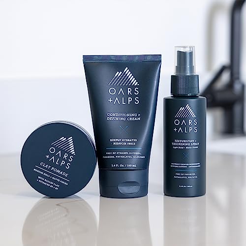 Oars + Alps Hair Styling Cream - Prevents Dryness, Argan & Chia Oils, Alcohol-Free - 3.4 Fl Oz