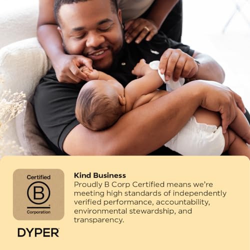DYPER Size 4 Bamboo Diapers & 224 Wipes - Soft, Absorbent, Hypoallergenic for Sensitive Skin
