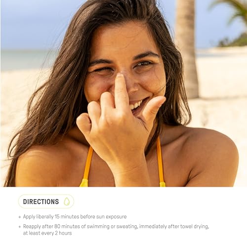 Raw Element Tinted Face Sunscreen - SPF 30+ Moisturizer, Non-Toxic, Water Resistant - 0.5 oz