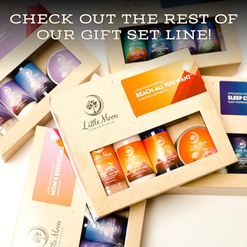 Little Moon Essentials Bath & Body Set - Revitalizing Self-Care, Vegan & Natural - 4 Items
