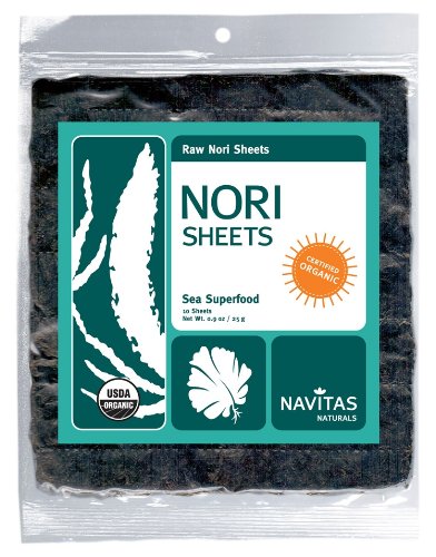 Navitas Naturals Nori Sheets - 40% Protein, Organic & Non-GMO, Perfect for Soups & Salads - 40 Count