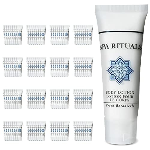Spa Rituals Body Lotion - Nourishing Fresh Botanicals, Paraben-Free - 1oz Travel Size, 25 Count