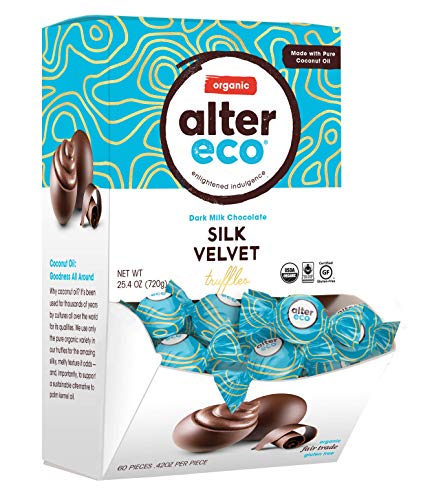 Chocolate Truffle Velvet - Creamy Coconut Oil Center, Fair Trade, Organic - 8oz