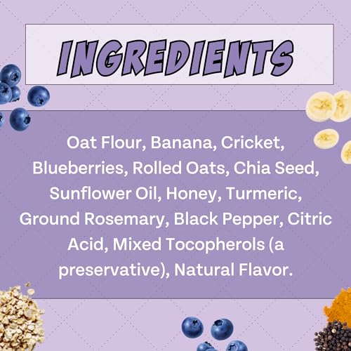 Chippin Blueberry Cricket Dog Treat - Natural Joint Health, Hypoallergenic, 5oz