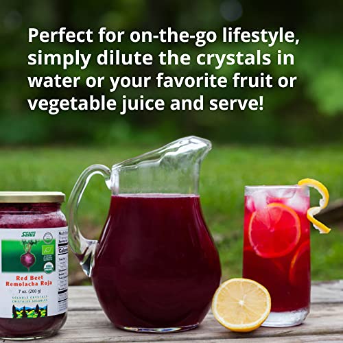 Salus Red Beet Crystals - Organic Nutritional Supplement with Vitamin C & Minerals - 7oz