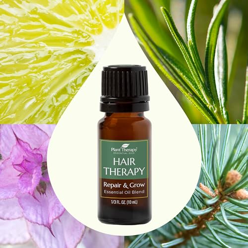 Plant Therapy Hair Growth Essential Oil Blend - Strengthen & Repair Hair Naturally - 10 mL