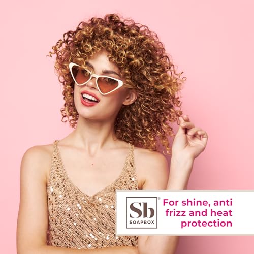 Soapbox Heat Protectant Spray - Boost Shine, Control Frizz, Vegan, Color Safe - 8oz