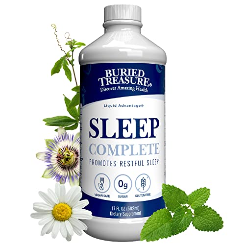 Buried Treasure Sleep Supplement - Promotes Deep Rest with Chamomile, Melatonin - 16oz