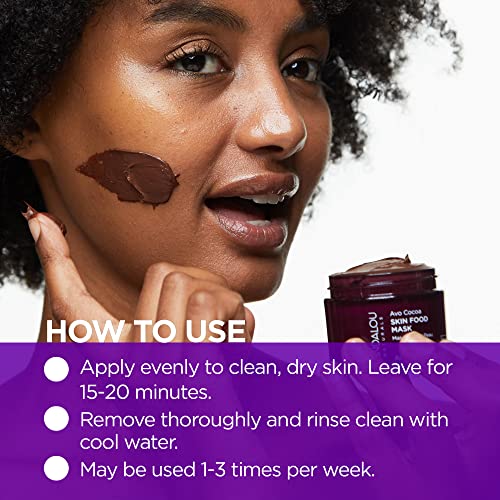 Andalou Naturals Face Mask - Nourishing Avo Cocoa, Antioxidant-Rich for Dry Skin - 1.7oz