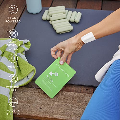The Good Patch Active Wellness Patches - Energy Support with Caffeine & Rhodiola - 8 Patches