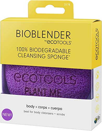 Ecotools Body Scrub - 100% Certified Cleansing Sponge, Vegan & Cruelty-Free - 5oz