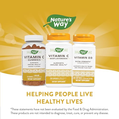Nature's Way Vitamin C - Immune Support & Antioxidant Protection, Gluten-Free - 250 Capsules