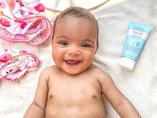 Babo Botanicals Sunscreen - Zinc Oxide SPF50, EWG Verified, Fragrance-Free, Water-Resistant - 3oz