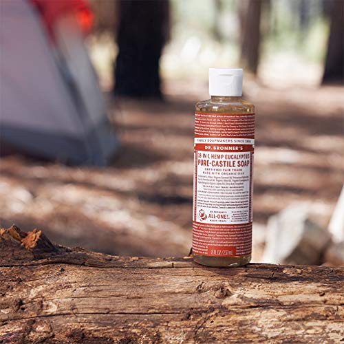 Dr. Bronner's Pure-Castile Liquid Soap - Organic Oils, 18-in-1 Versatile Uses - Eucalyptus, 16oz