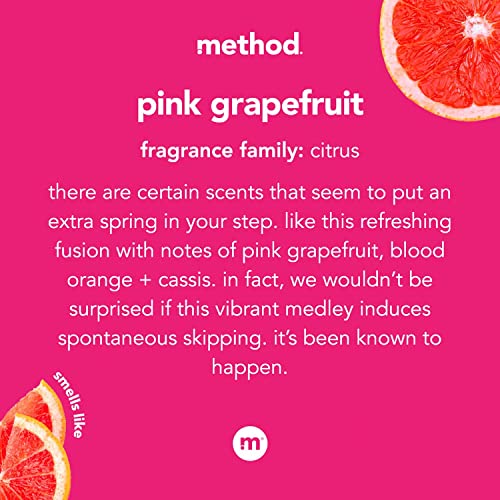 Method All-Purpose Cleaner Kit - Plant-Based, Reusable Aluminum Bottle, Pink Grapefruit - 14 fl oz