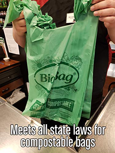 BioBag Compost Bags - 100% Certified Compostable, 20lb Capacity, 500 Count - 10 Gallon Size