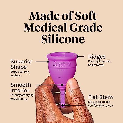 Lunette Menstrual Cup Kit - Comfortable, Odorless Protection, Vegan & Chemical-Free - Model 2