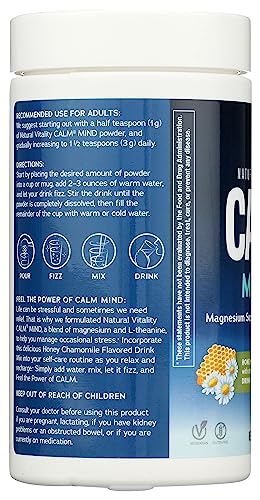 Natural Vitality Honey Chamomile Calm Mind - Gluten-Free, Sugar-Free, 6oz