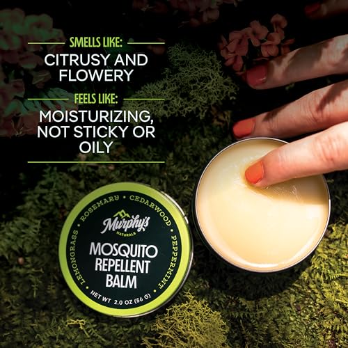 Murphy's Naturals Bug Repellent Balm - Plant-Based Formula, DEET Free, 2oz for Outdoor Use