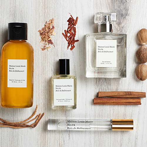 Maison Louis Marie Perfume - Sandalwood & Cedarwood Fragrance, Vegan & Non-Toxic - 1.7 fl oz