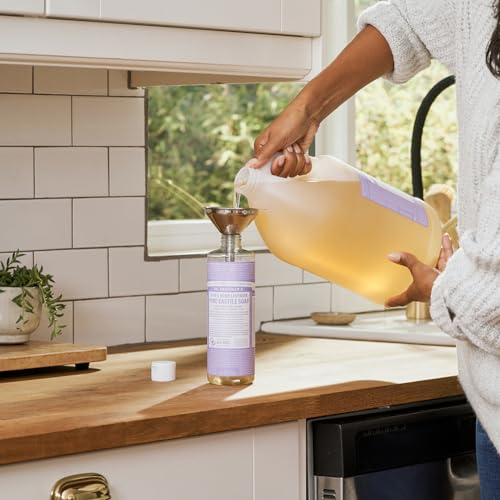 Dr. Bronner's Rose Liquid Soap - Gentle Cleanse, Organic Ingredients - 128oz