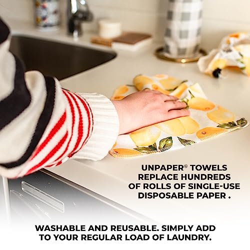 Marley's Monsters UNpaper Towels - Reusable Cotton, High Absorbency, 24 Count Roll