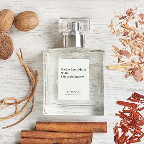 Maison Louis Marie Perfume - Sandalwood & Cedarwood Fragrance, Vegan & Non-Toxic - 1.7 fl oz