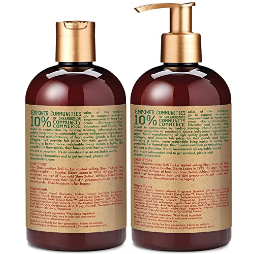 SheaMoisture Shampoo & Conditioner Set - Hydrate & Repair with Manuka Honey, 13 Fl Oz Each