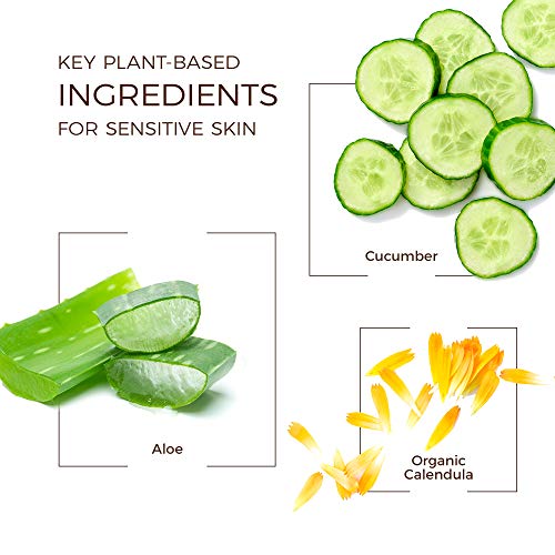 Babo Botanicals 3-in-1 Cleansing Wipes - Gentle for Sensitive Skin with Cucumber & Aloe - 30 ct