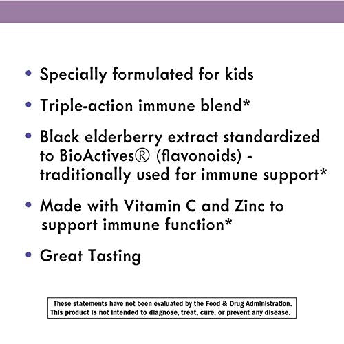 Nature's Way Immune Defense Gummies for Kids - Vitamin C, Zinc, Antioxidant Support - 60 Count