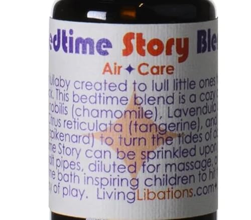 Living Libations Bedtime Story Essential Oil - Soothing Lavender Blend, Vegan - 0.17 fl oz