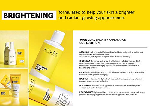 Acure Face Mask - Brightens Skin with Niacinamide & Kale, Vegan, 1 Single Use